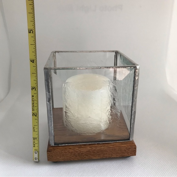 Bevelled Glass Candle Holder - Picture 7 of 7